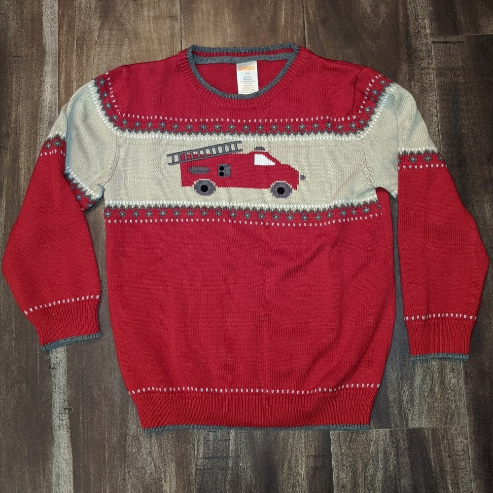 Gymboree Firetruck Sweater